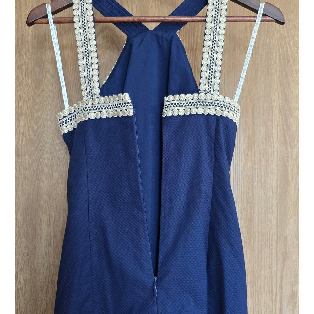 Lilly Pulitzer Vena Stretch Shift Dress True Navy - Picture 6 of 13